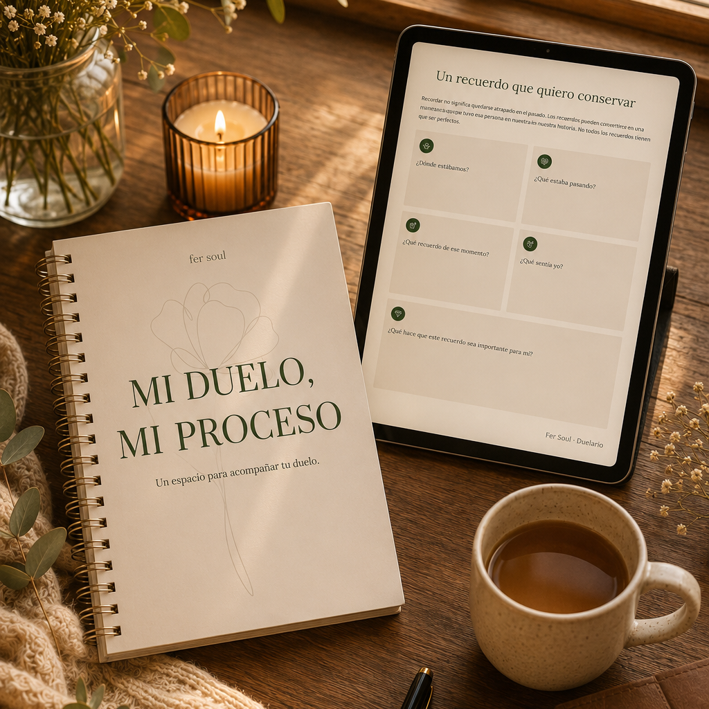 Duelario imprimible: Mi duelo, mi proceso